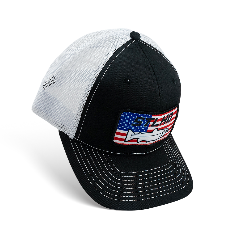 Stlhd Nation Black/White Trucker Snapback Hat – Stillwater Fly Shop