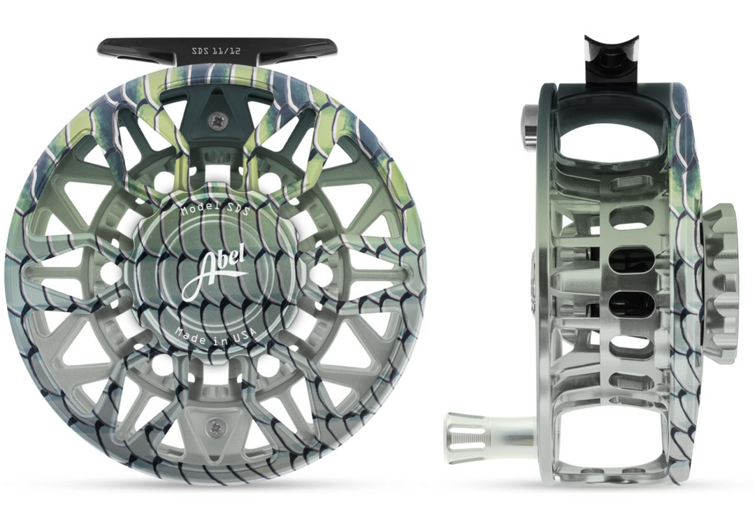 abel sds fly reel Abel SDS Ported Fly Reel In Fish Graphics 11/12 / Bonefish
