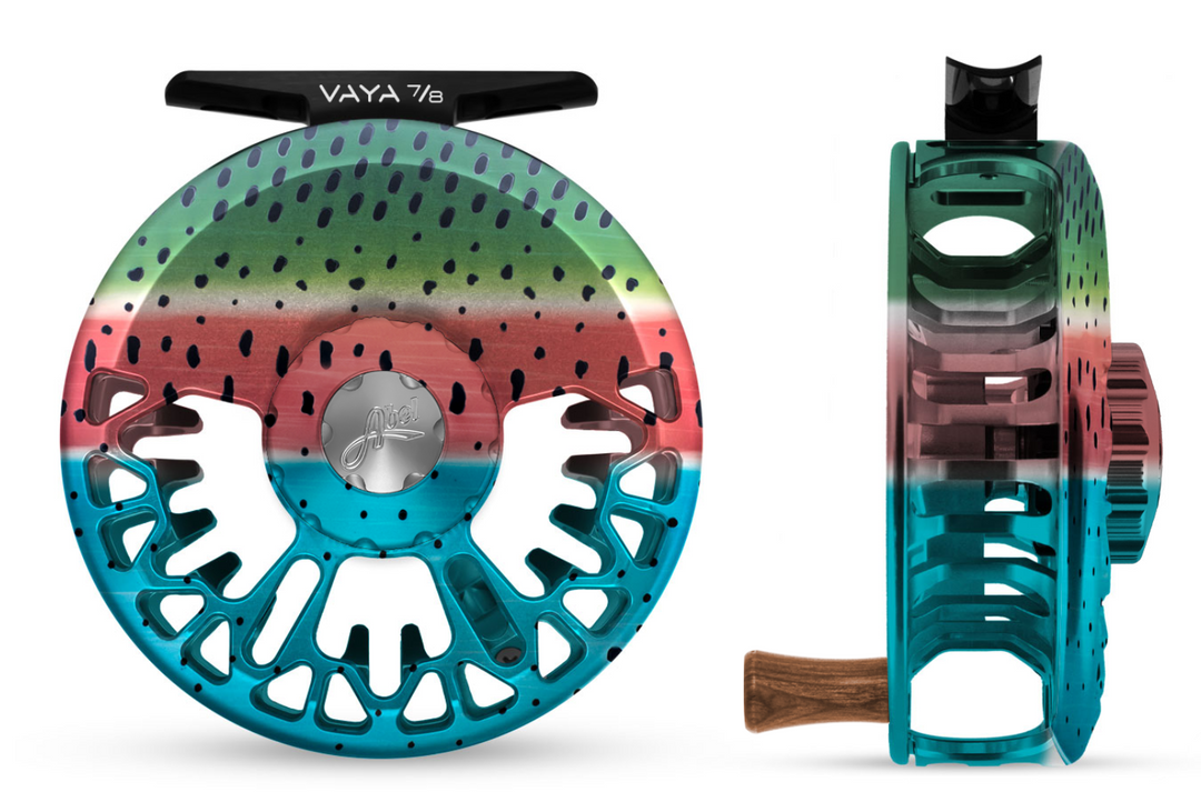 abel creek fly reel Abel Vaya Fly Reel In Fish Graphics – Stillwater Fly Shop